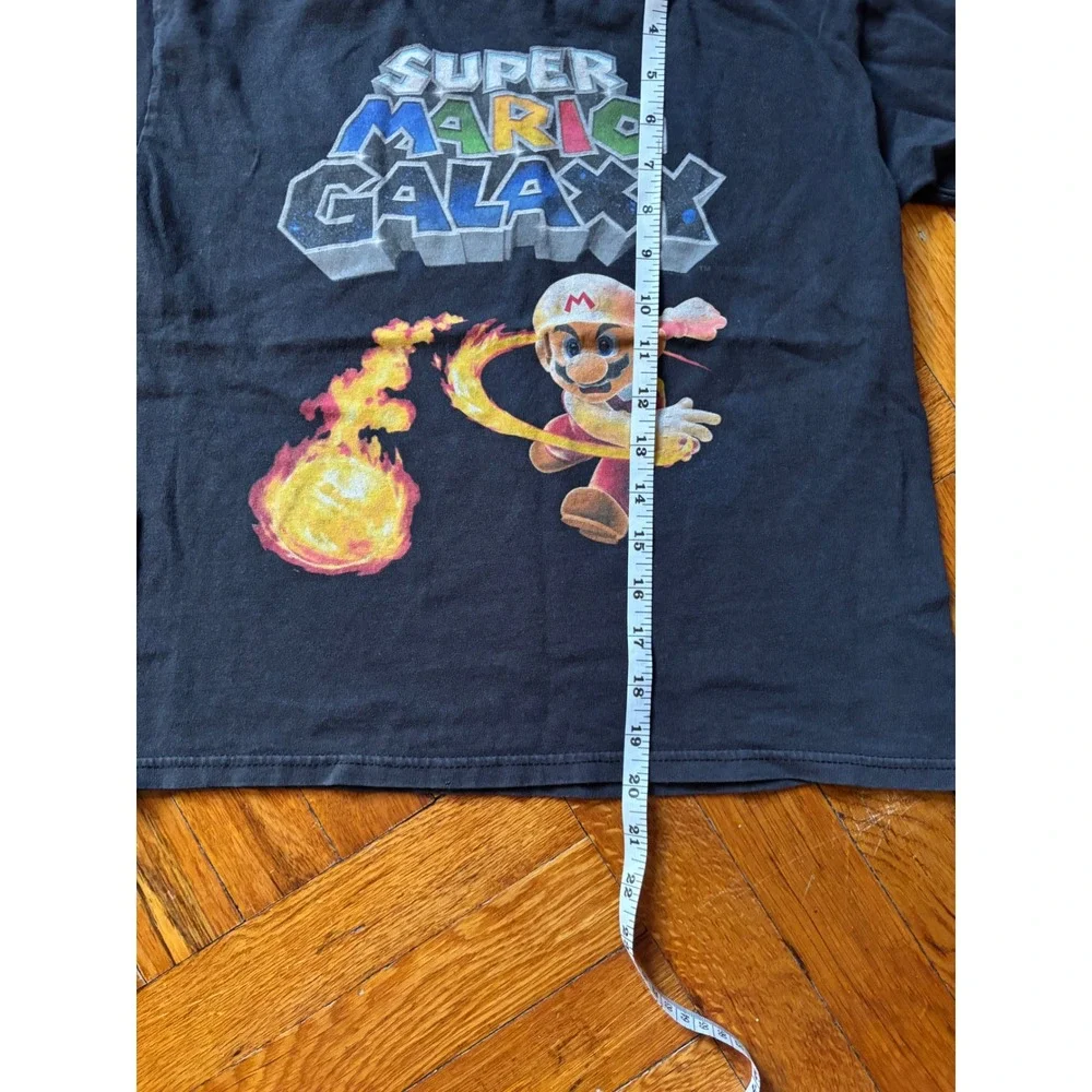 Vintage 2008 Youth Super Mario Galaxy Graphic T-Shirt Promo Size L (8)